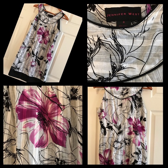 🦀3/$15 Jennifer West Floral Sleeveless Dress - Picture 2 of 6